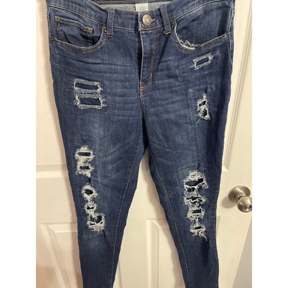 Mudd Skinny Distressed Jeans Size 9 - Picture 5 of 6